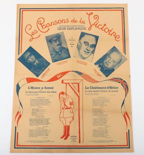 Poster. "Les Chasseurs de la Victoire"