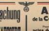 Powerful original German Poster announcing the execution of Robert Deregnaucourt - 3