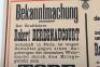 Powerful original German Poster announcing the execution of Robert Deregnaucourt - 4