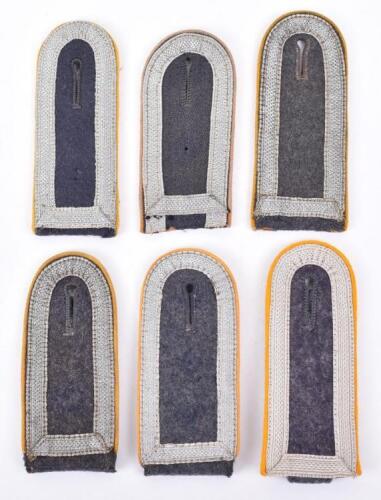 6x WW2 German Luftwaffe Flight Section / Fallschirmjager Shoulder Boards