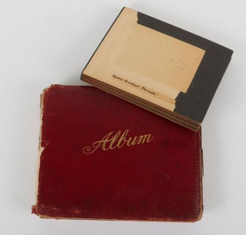 Photograph Album with images of ther Delhi Durbar, troops lining streets, Elephants, sacred cows belonging to Indian princes, Sabatha parade ground etc