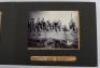 Photograph Album with images of ther Delhi Durbar, troops lining streets, Elephants, sacred cows belonging to Indian princes, Sabatha parade ground etc - 44
