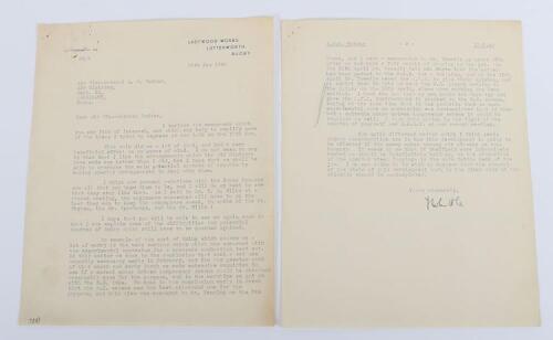 Frank Whittle, Highly important documents relating directly to the development and testing of the turbojet engine E28/39