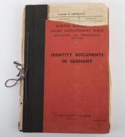 Identity Documents in Germany (Supreme Headquarters Allied Expeditionary Force, Evaluation and Dissemenation Section) Secret August 1944