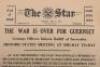 The War is Over For Guernsey Historic single sheet newspaper, the Star - 2