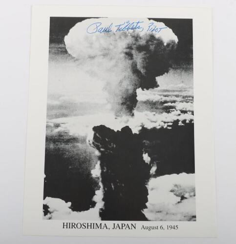 Paul Tibbets, Pilot who flew Hiroshima mission over Japan Signed Photograph