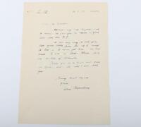 Leni Riefenstahl. Famous German film director signed letter