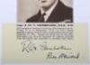Victoria Cross World War II signatures on letters, cards, clipped documents copied London Gazette citations. - 4
