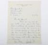 Victoria Cross World War II signatures on letters, cards, clipped documents copied London Gazette citations. - 6