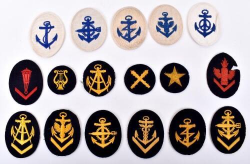 WW2 German Kriegsmarine Cloth Tunic Trade Badges