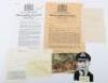 Victoria Cross World War II Signatures on paper, card and on copied citation