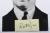 Victoria Cross World War II Signatures on paper, card and on copied citation - 2