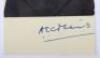 Victoria Cross World War II. Signatures on cards, postcard, photograph etc. - 8