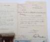 Hampshire Regiment interesting mixed ephemera including official War Office letter to " mother" - 8