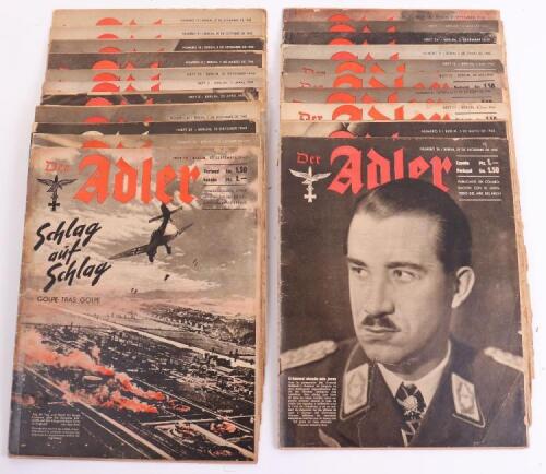 22x Third Reich Spanish Editions of Der Adler Magazines