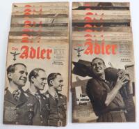 21x Third Reich French Edition Der Adler Magazines