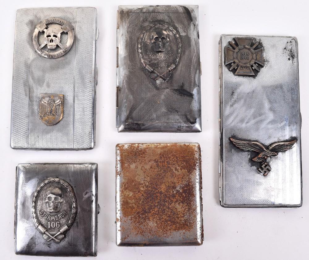 third reich cigarette case Selection of Themed Cases Sold at Auction: WWII GERMAN