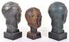 3x Adolf Hitler Head Table Busts - 4