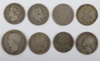 European and World silver coins, including German States, Hamburg 1797 4 Schilling, Papal State 1866 1 Lira