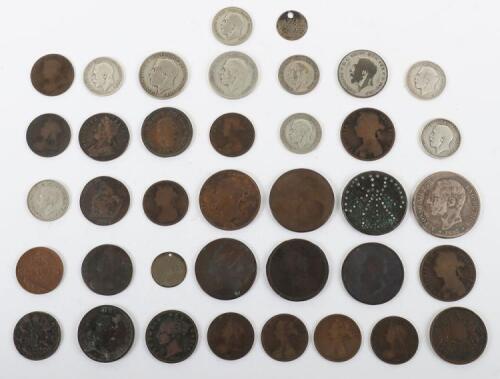 Selection of Georgian and later coinage