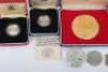 Various silver coinage including silver gilt medal for 25th Anniversary QEII (88.76g) - 2