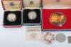 Various silver coinage including silver gilt medal for 25th Anniversary QEII (88.76g) - 4