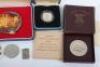 Various silver coinage including silver gilt medal for 25th Anniversary QEII (88.76g) - 5