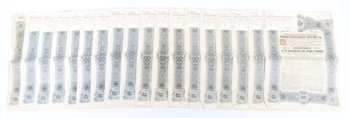 A run of eighteen Russian Bond Certificates dated 1906