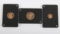 Gibraltar Sir Winston Churchill Ð Our Finest Hour 2015 three coin set, Sovereign, Half Sovereign, Quarter Sovereign