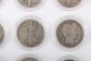 Selection of USA Half Dollars, 1907S, 1908D, 1928S, 1929D, 1933S, 1934D, 1935, 1936D, 1937, 1938, 1939, 1940, 1941D, 1942, 1944, 1945S, 1945, 1946, 1947D - 2