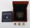 A 9ct gold Crown Liberty & Britannia (4g) with 3x 1.5g 15ct gold coins