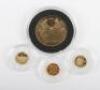 A 9ct gold Crown Liberty & Britannia (4g) with 3x 1.5g 15ct gold coins - 5