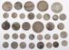 A selection of George III and later silver coinage, including 1829 Shilling, 1887, 1897, 1893 Halfcrowns - 6