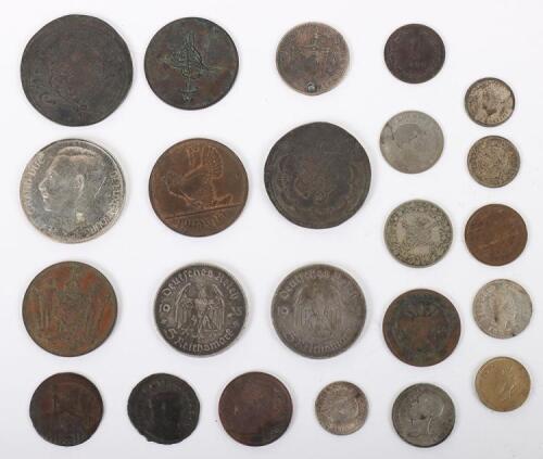 Various British Colonial and world coins