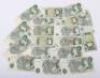 A selection of mostly GB and world Banknotes, including 18x One Pound notes, 10 Shillings - 4