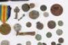 A selection of coins including a Charles I Twenty Pence - 8