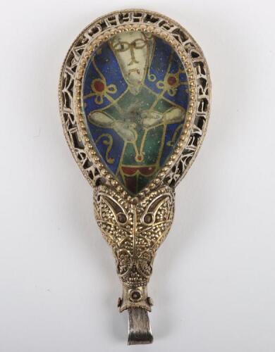 A fine copy of the Alfred Jewel, gilt metal, unmarked