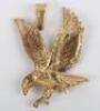 A 20th century 9ct gold eagle pendant - 2