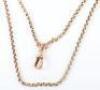 A 9ct gold watch chain - 3