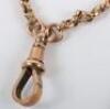 A 9ct gold watch chain - 4