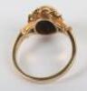 A 9ct gold black opal ring - 4