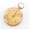 A late Victorian 18ct gold ladies pocket watch - 3