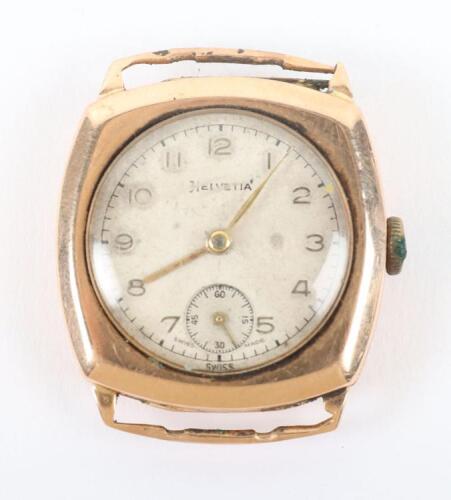 A 15ct gold early 20th century Helvetia watch