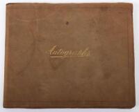 An autograph book of various signatures and signed postcards of vintage actors and actresses