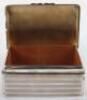 An early 20th century silver cigarette box, A&J Zimmerman, Birmingham - 7