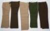 Five pairs of military trousers - 6