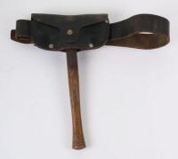 British WWII fire axe and belt with leather cover