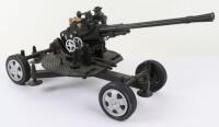 A model of a WWII anti aircraft gun desk cigar lighter