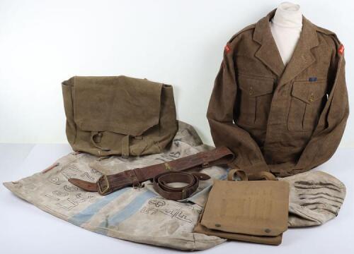 Royal West Kent Battledress Blouse and Equipment