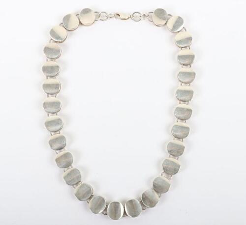 A Georg Jensen 124 silver necklace